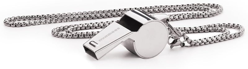Munkees Whistle Outdoor Large Volume Whistle Disaster Prevention Goods 304 Stainless Steel - Image 1